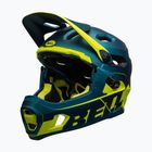 Kask rowerowy Bell FF Super DH MIPS Spherical matte gloss blue/hiviz