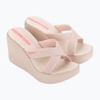 Klapki damskie Ipanema High Fashion II Slide beige/glitter/pink