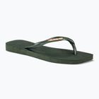 Japonki damskie Havaianas Square Logo Metallic green olive