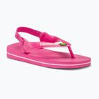 Sandały dziecięce Havaianas Baby Brasil Logo II pink flux / white