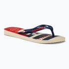 Japonki Havaianas Top Nautical beige straw / navy blue / ruby red