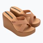 Klapki damskie Ipanema High Fashion II Slide beige/glitter beige/green