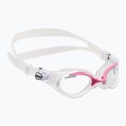 Okulary do pływania damskie Cressi Flash clear/clear pink