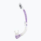 Fajka do nurkowania Cressi Alpha Ultra Dry clear/white lilic