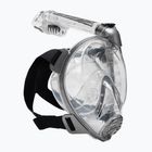 Maska pełnotwarzowa do snorkelingu Cressi Duke Dry Full Face clear/silver