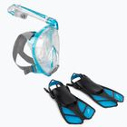 Zestaw do snorkelingu Cressi Duke Bonete Net Bag translucent aquamarine