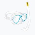 Zestaw do snorkelingu dziecięcy Cressi Perla Jr + Minigringo clear/aquamarine
