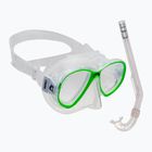 Zestaw do snorkelingu dziecięcy Cressi Perla Jr + Minigringo clear/lime