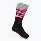 Skarpety narciarskie damskie Mico Light Weight Superthermo Natural Merino Ski nero/fucsia fluo