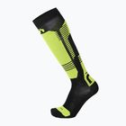 Skarpety narciarskie Mico Light Weight Superthermo Natural Merino Ski nero giallo fluo