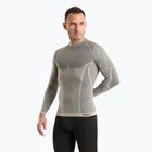 Bluza termoaktywna męska Mico Odor Zero Round Neck grigio
