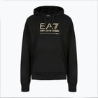 Bluza damska EA7 Emporio Armani Train Visibility Hoodie black/gold