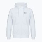 Bluza męska Emporio Armani EA7 Train Logo Series Extended Logo Hoodie Fz white/black