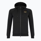 Bluza męska Emporio Armani EA7 Train Logo Series Extended Logo Hoodie Fz black/gold