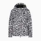 Kurtka narciarska damska EA7 Emporio Armani Ski Kitzbuhel Softshell fancy white animalier