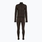 Komplet bielizny termoaktywnej damskiej EA7 Emporio Armani Ski Jacquard Knitted fancy brown animalier