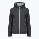 Bluza trekkingowa damska CMP 34H6376 Fix Hood nero/cemento
