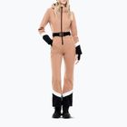 Kombinezon narciarski damski EA7 Emporio Armani Pure Softshell Jumpsuit mocha mousse