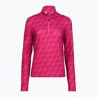 Bluza narciarska damska EA7 Emporio Armani Pure Powerstretch T-Top Half Zip fancy vivacious mono