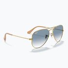 Okulary przeciwsłoneczne Ray-Ban Aviator Classic arista gold/light blue