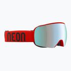Gogle narciarskie Neon Beam red/mirror acciaio