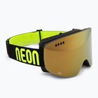 Gogle narciarskie Neon Light black/yellow/mirror gold