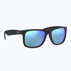 Okulary przeciwsłoneczne Ray-Ban Justin Classic matt black gum/blue mirror