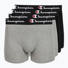 Bokserki męskie Champion Trunk Knit oxford grey melange/oxford grey melange/black
