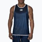 Koszulka treningowa męska LEONE 1947 Double Face Boxing Singlet blue/red