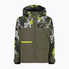Kurtka narciarska dziecięca CMP 36W0714P Fix Hood olive/acido