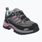 Buty trekkingowe dziecięce CMP Rigel 2.0 Low Waterproof grey/acquarius/pink fluo