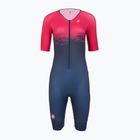 Kombinezon rowerowy damski Castelli Core Tri W belgian blue/bright rose