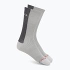 Skarpety męskie Castelli Castelli Logo 18 Merino Sock silver gray/dark gray
