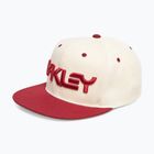 Czapka z daszkiem męska Oakley Mark III arctic white/iron red