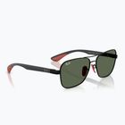 Okulary przeciwsłoneczne Ray-Ban Rb8336M Scuderia matt black/dark green