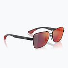 Okulary przeciwsłoneczne Ray-Ban Rb8336M Scuderia matt black/dark grey mirror blue/red