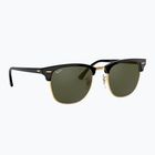 Okulary przeciwsłoneczne Ray-Ban Clubmaster Classic black/gold/green g-15