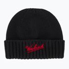 Czapka zimowa męska Woolrich Merino Wool Logo Beanie black