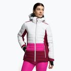 Kurtka narciarska damska CMP różowo-biała 31W0226/A001