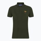 Koszulka polo męska Aeronautica Militare Essential verde scuro