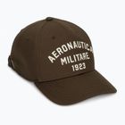 Czapka z daszkiem męska Aeronautica Militare HA1104UCT02 chestnut brown