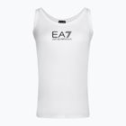 Tank top damski EA7 Emporio Armani Train Shiny white/logo black