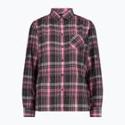 Koszula damska CMP 33S5626 antracite/pink fluo/plum