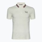 Koszulka męska EA7 Emporio Armani Golf Pro Polo Check silver birch