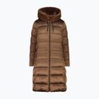 Płaszcz puchowy damski CMP 32K3086F Coat Fix Hood camel