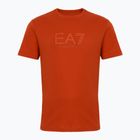 Koszulka męska EA7 Emporio Armani Visibility Cotton Crew rooibos tea