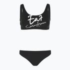 Strój kąpielowy dwuczęściowy damski EA7 Emporio Armani Maxi Logo Bikini Top black