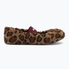 Kapcie damskie Moon Boot Fleece Ballerina Leopard cognac/cocoa