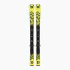 Narty zjazdowe dziecięce Völkl Racetiger Jr Yellow + wiązania 4.5 VMotion Jr 100-120 cm yellow