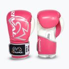 Rękawice bokserskie Rival RB7 Fitness Plus Bag pink/white